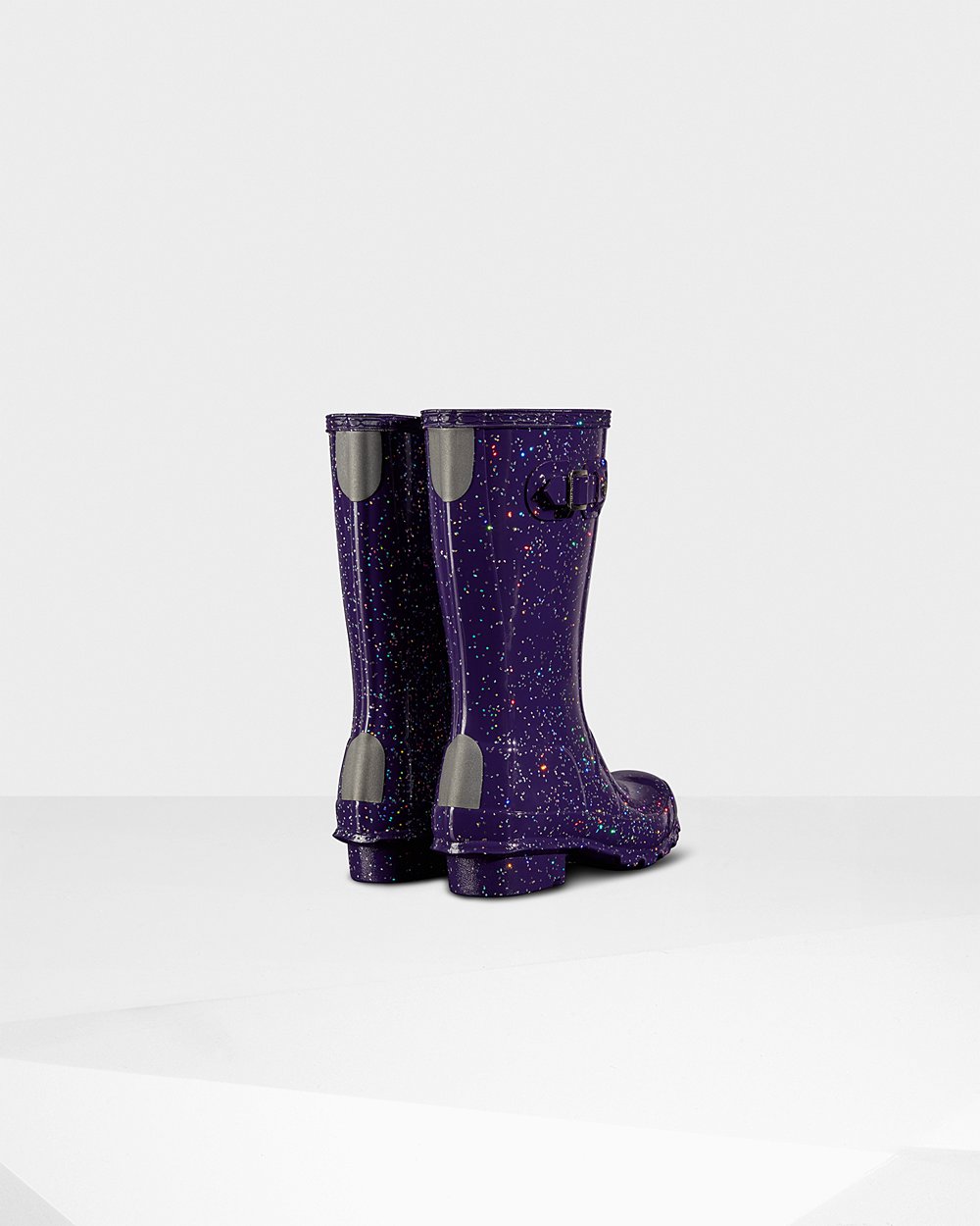 Botas De Agua Hunter Niños Original Big Giant Glitter - Azules Moradas - Argentina 2587XNFVP